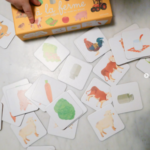 Carte Montessori outils ferme
