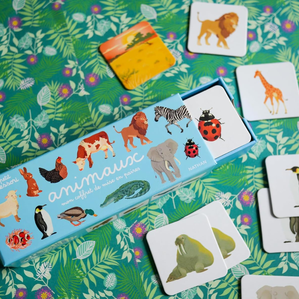 Coffret Montessori Animaux dès 15 mois - Mise en paires
