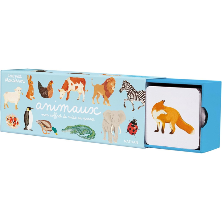 Coffret Montessori animaux dès 15 mois pour associer animaux et habitats