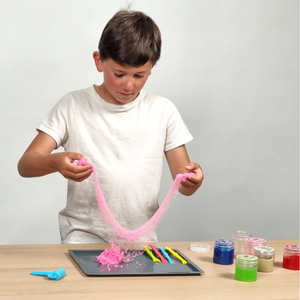 Exemples de slimes phosphorescents et métallisés