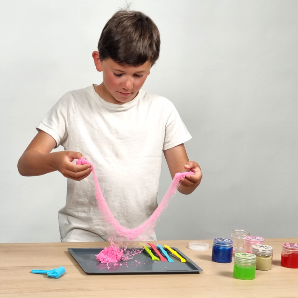 Exemples de slimes phosphorescents et métallisés