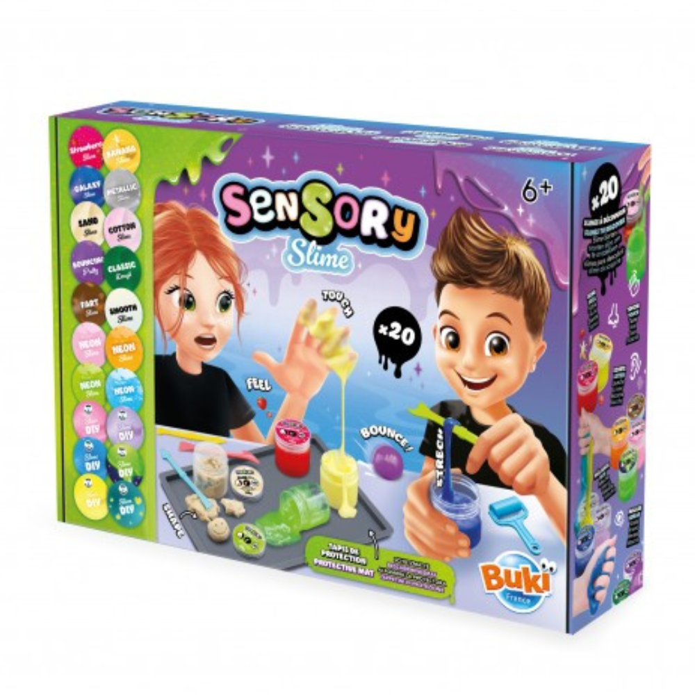 Kit slime sensoriel avec 20 textures différentes