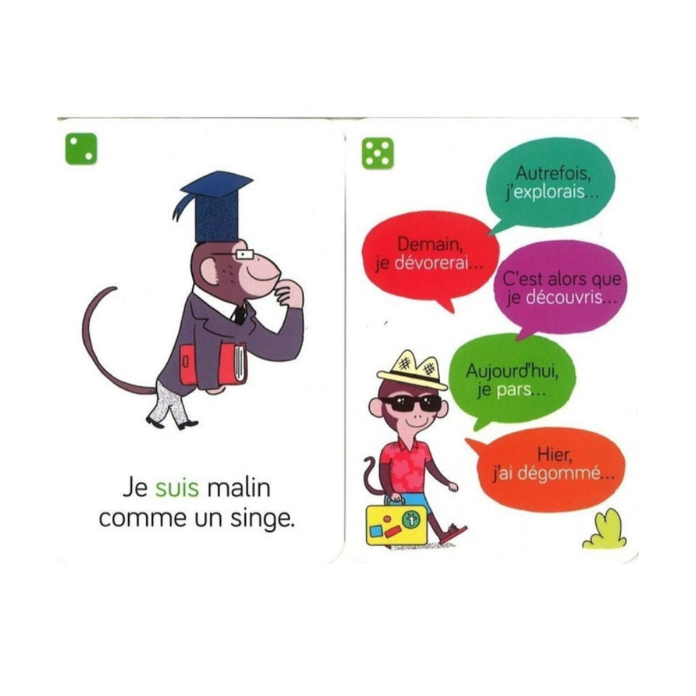 Enfants jouant au jeu Je comprends tout Conjugaison