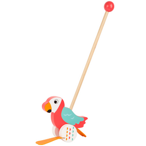 Perroquet à pousser Lori en bois multicolore pour enfant 18 mois
