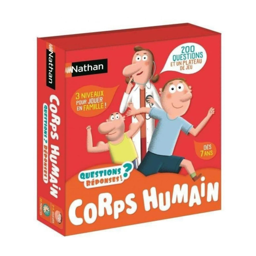 Jeu Corporel Humain 50 Cartes Éducatives pour Enfants 7 Ans
