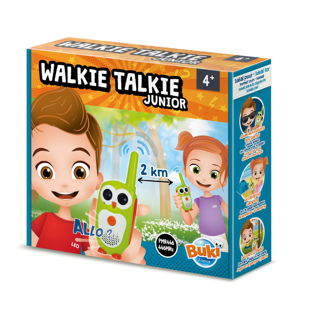 Talkie walkie junior Buki bleu et rose pour enfants