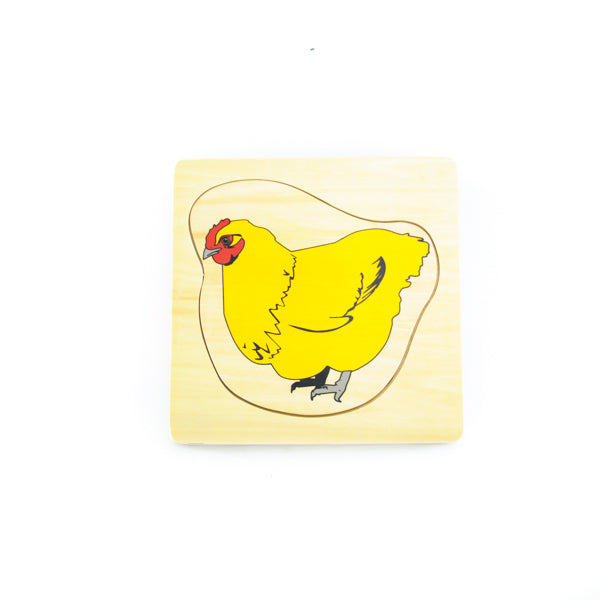 Puzzle cycle de vie de la poule