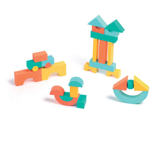 Jeu de Construction en Mousse Ludi - 28 Blocs Éveil et Motricité