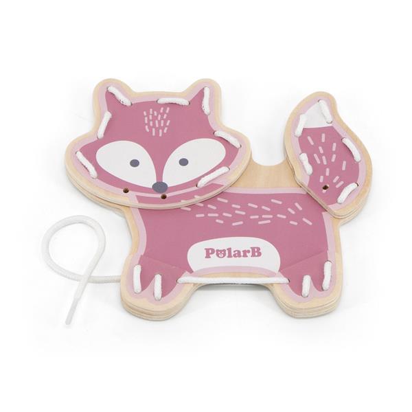 Jeu de Laçage Animaux en Bois - Motricité Fine Montessori dès 3 Ans