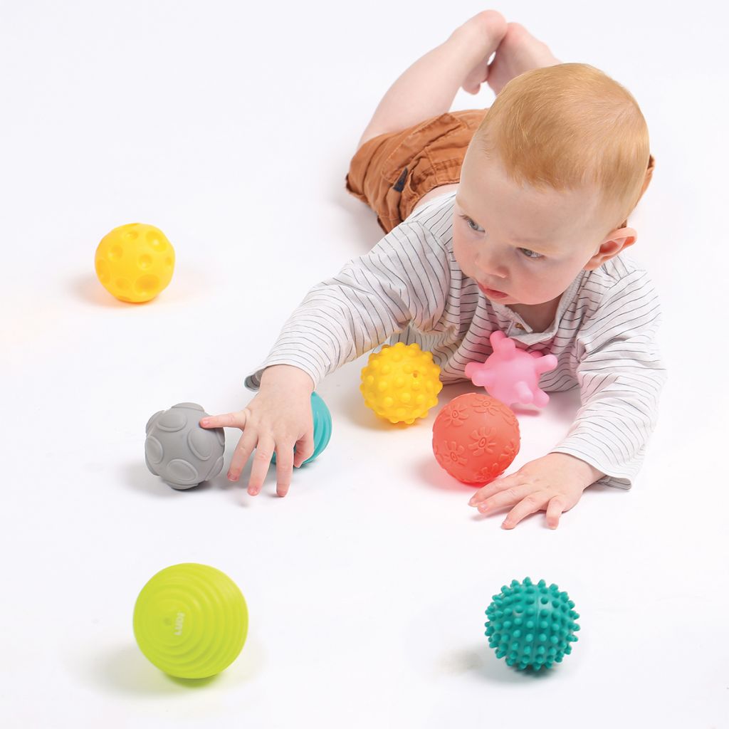 Coffret 8 Balles Sensorielles Montessori pour Bébé - Éveil & Motricité