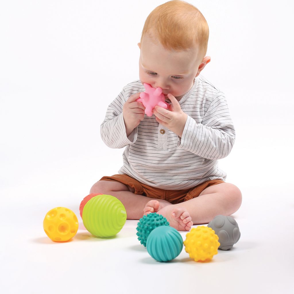 Coffret 8 Balles Sensorielles Montessori pour Bébé - Éveil & Motricité