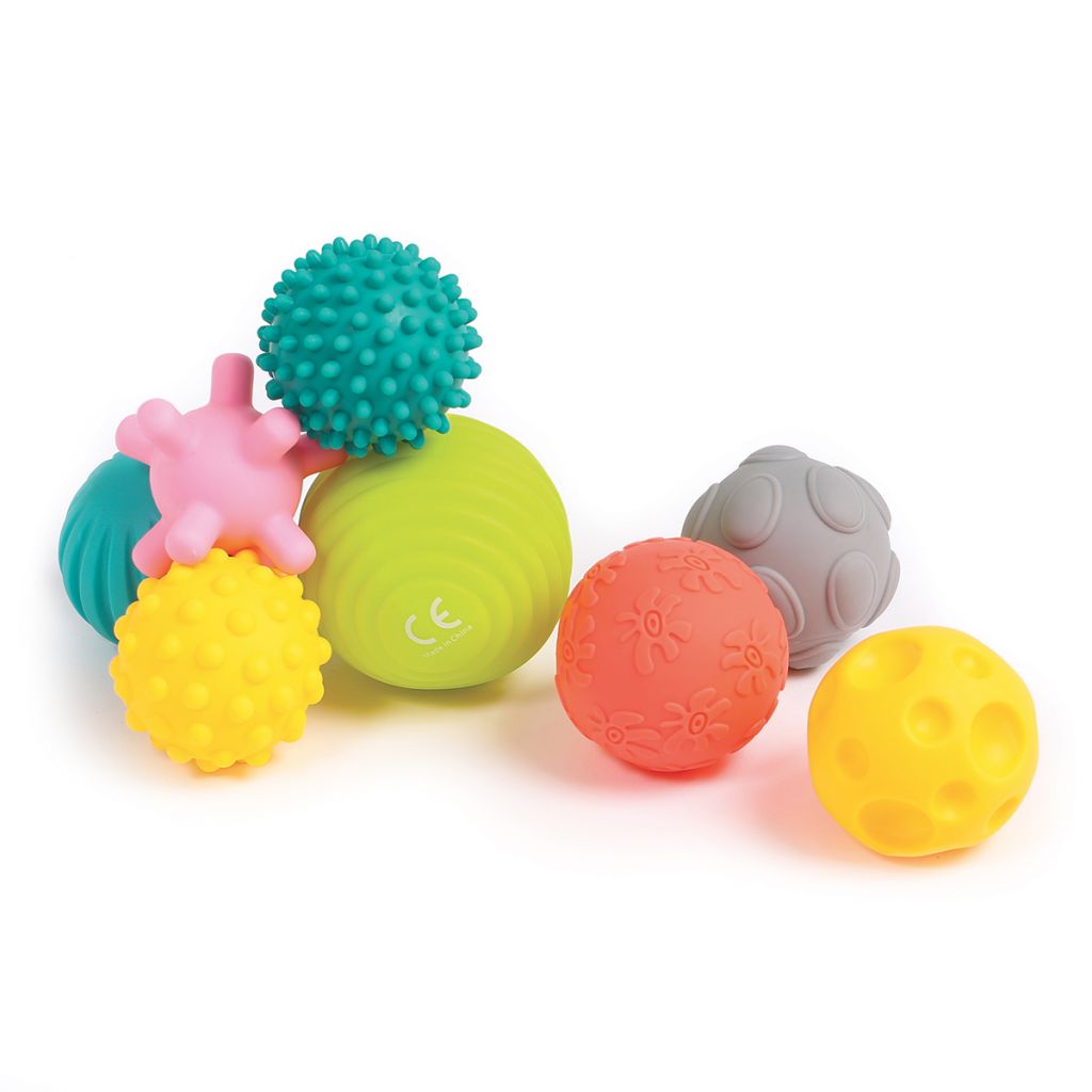 Coffret 8 Balles Sensorielles Montessori pour Bébé - Éveil & Motricité