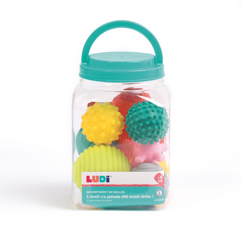 Coffret 8 Balles Sensorielles Montessori pour Bébé - Éveil & Motricité