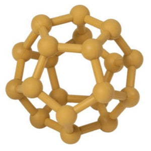 Balle de préhension Montessori en silicone jaune pour éveil bébé