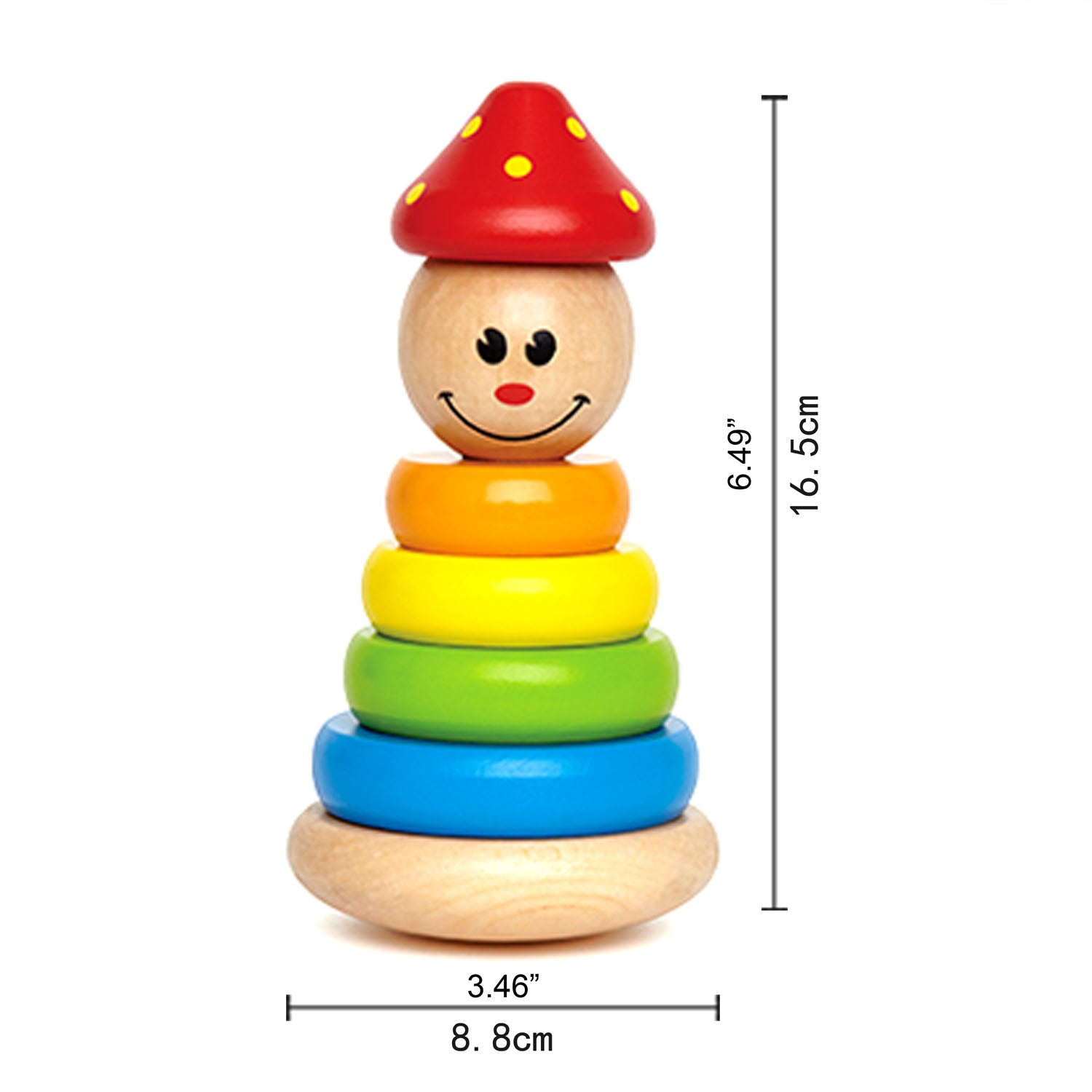 Jouet Clown à Empiler Hape - Éveil Motricité Fine Bébé dès 12 Mois