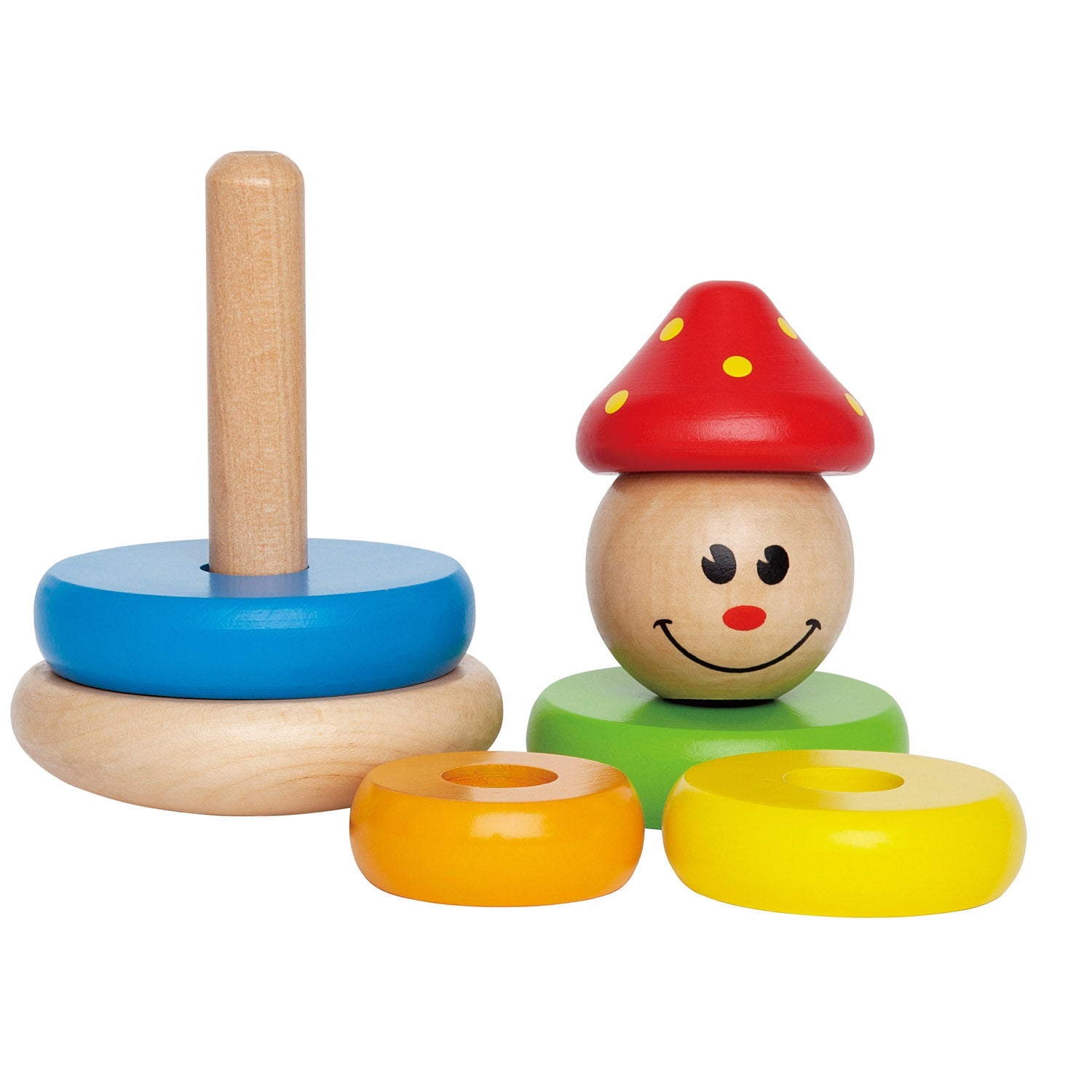 Jouet Clown à Empiler Hape - Éveil Motricité Fine Bébé dès 12 Mois