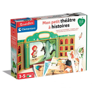 Théâtre à histoires Clementoni avec cartes illustrées kamishibai