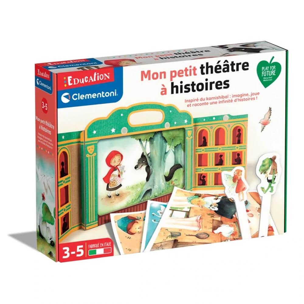 Théâtre à histoires Clementoni avec cartes illustrées kamishibai