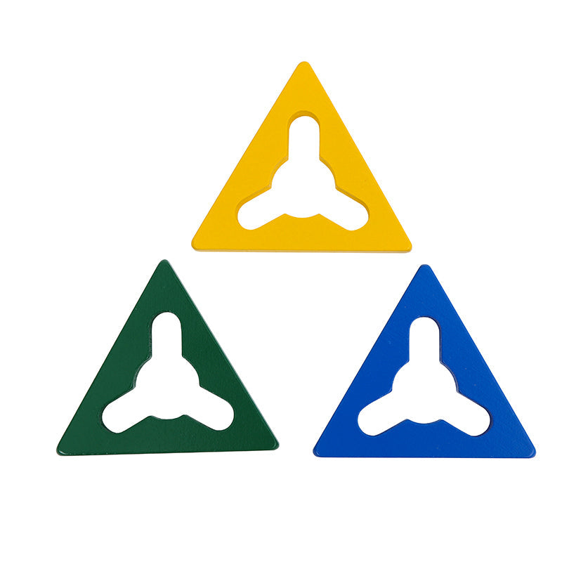 Tige d’Encastrement Montessori Triangle: Jouet Éveil 10 mois+