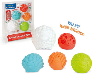 Balles sensorielles Montessori textures variées pour éveil tactile