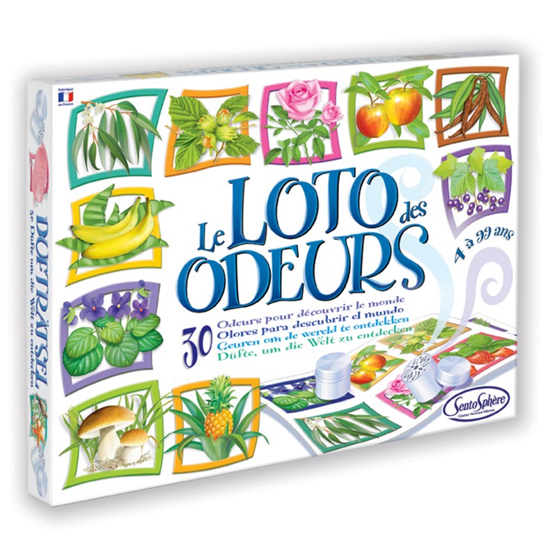Gamme d'odeurs disponibles dans le Loto des Odeurs