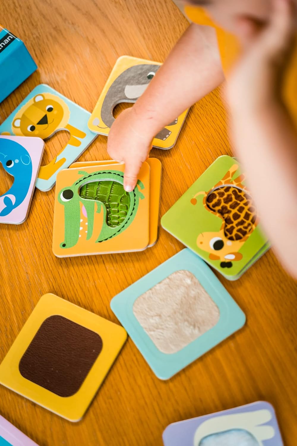 Les Animaux à Toucher Nathan - Jeu Éveil Sensoriel Bébé dès 12 Mois