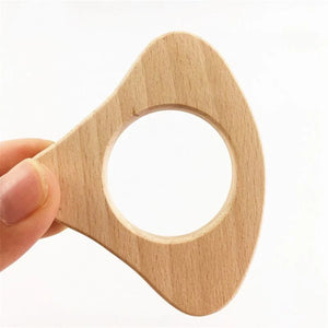 Jouet de dentition ergonomique en bois pour nourrisson