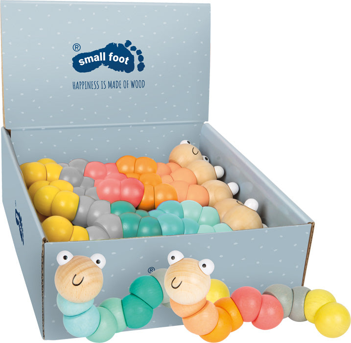 Chenille de Motricité en Bois Small Foot - Jouet d'Éveil Montessori 12m+
