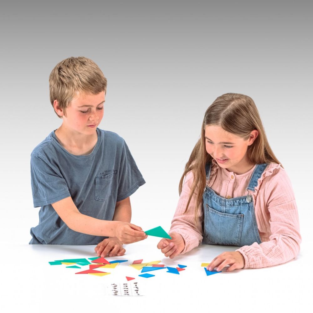 Lot de 4 Tangrams Éducatifs en Re-Plastic® - 3 Ans+