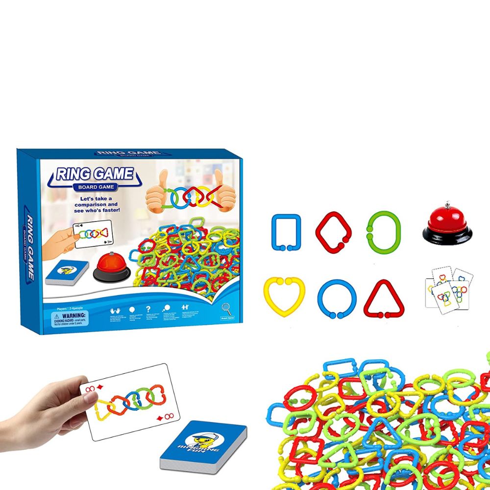 <div>Cartes modèles de construction Ring Game, couleurs et formes diversifiées</div>