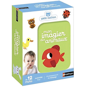 Mon imagier des animaux Montessori avec anneau pour bébé dès 12 mois