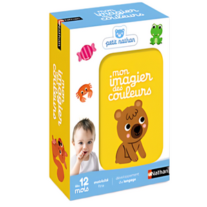 Mon Imagier des Couleurs Montessori Nathan avec anneau de transport pour bébé