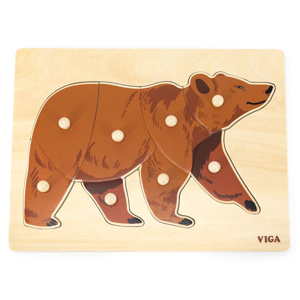 Puzzle Montessori ours - 8 pièces