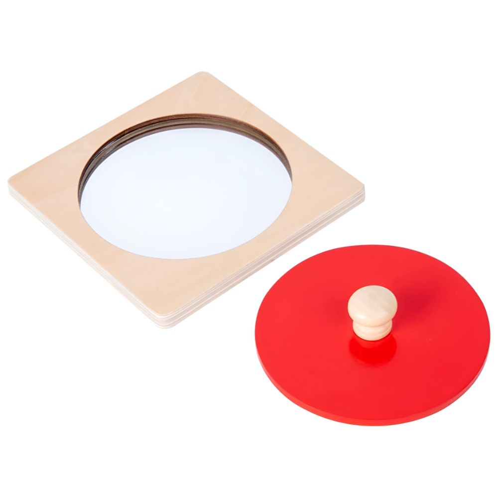 Puzzle Disque Miroir Montessori - Éveil Sensoriel et Motricité Fine