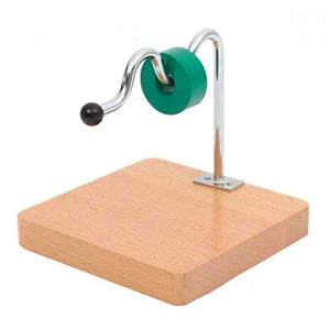 Tige coudée sinusoïdale Montessori avec disque en bois