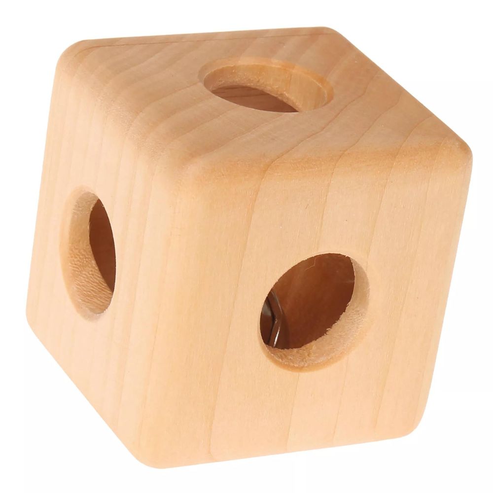 Hochet cube à grelot