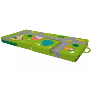 Détail de la housse amovible et lavable du tapis de jeu