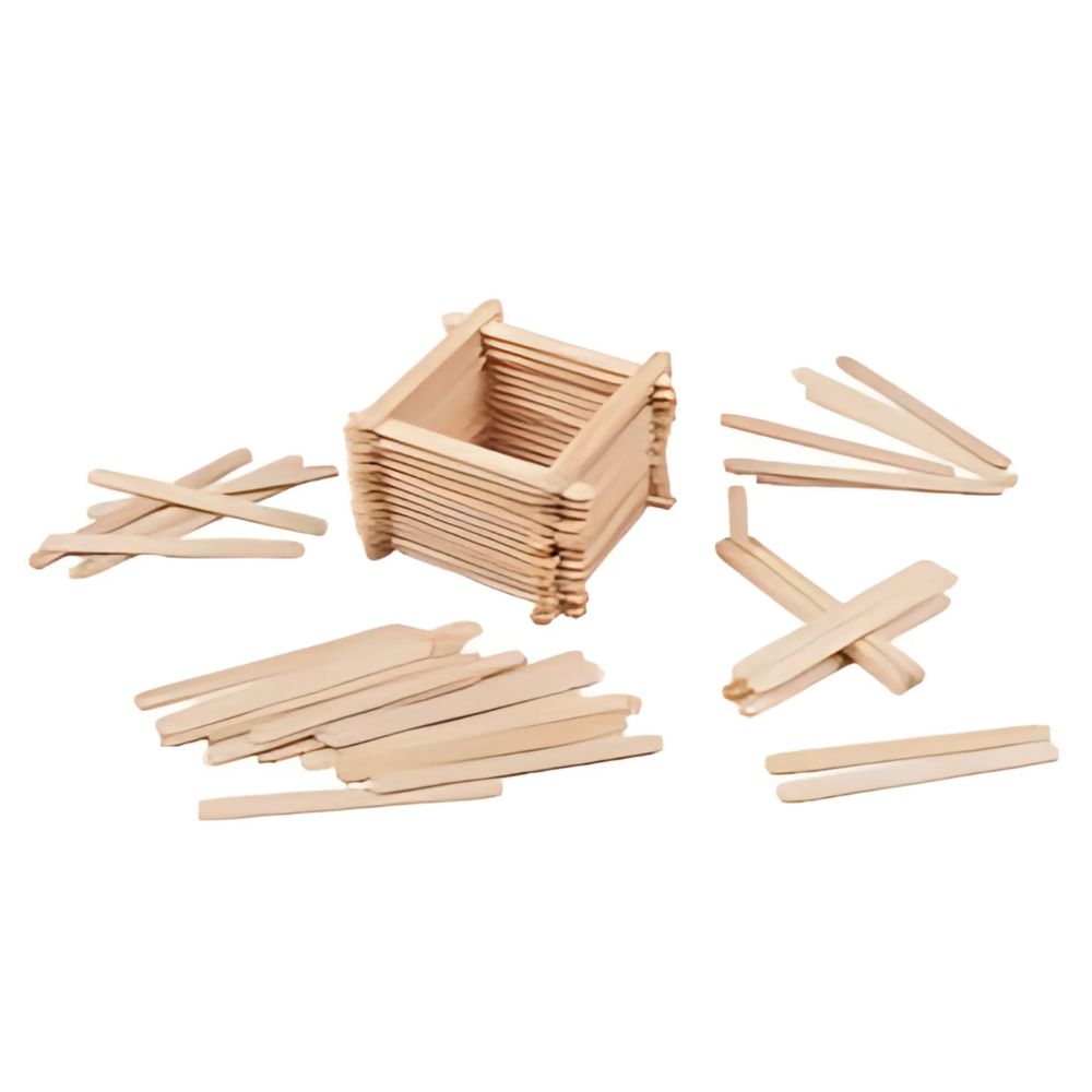 Bâtonnets en bois FSC® – Lot de 300 pièces multicolores