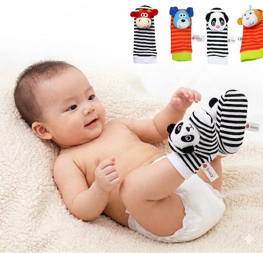 Chaussettes Hochet Éveil Bébé 0-12 Mois - Stimulation Sensorielle