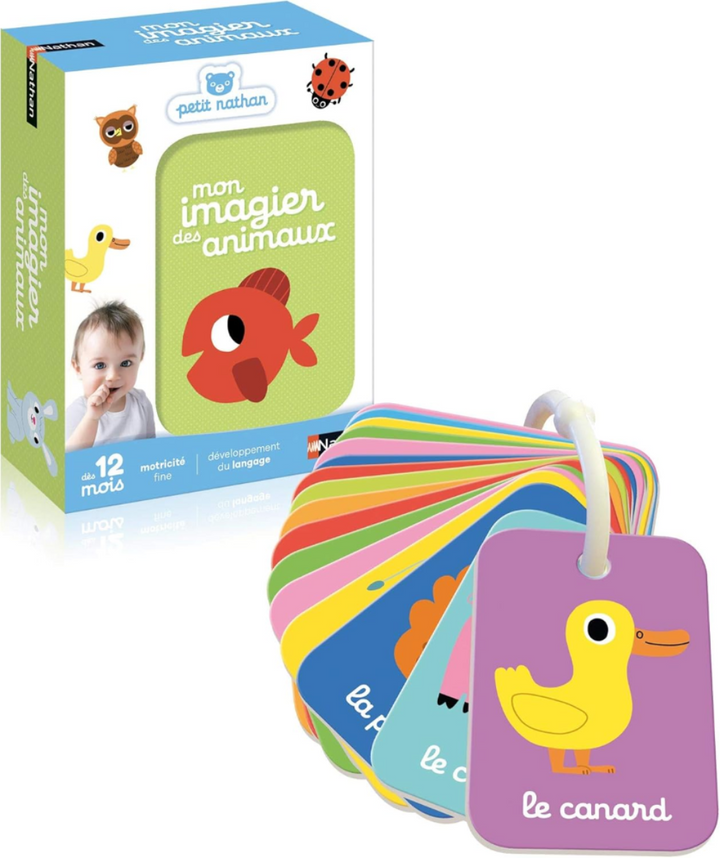 Cartes éducatives animaux pour l'éveil visuel et cognitif des tout-petits