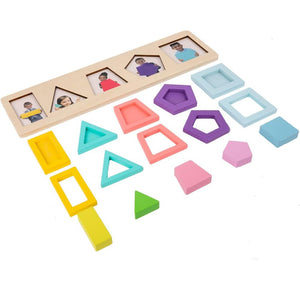 Détail des pièces de puzzle 3D pour motricité fine bébé 12 mois