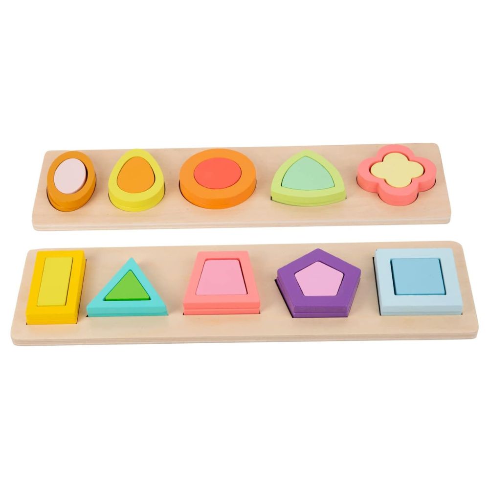 Set de 2 Puzzles Montessori 3D - Éveil et Motricité Fine Bébé