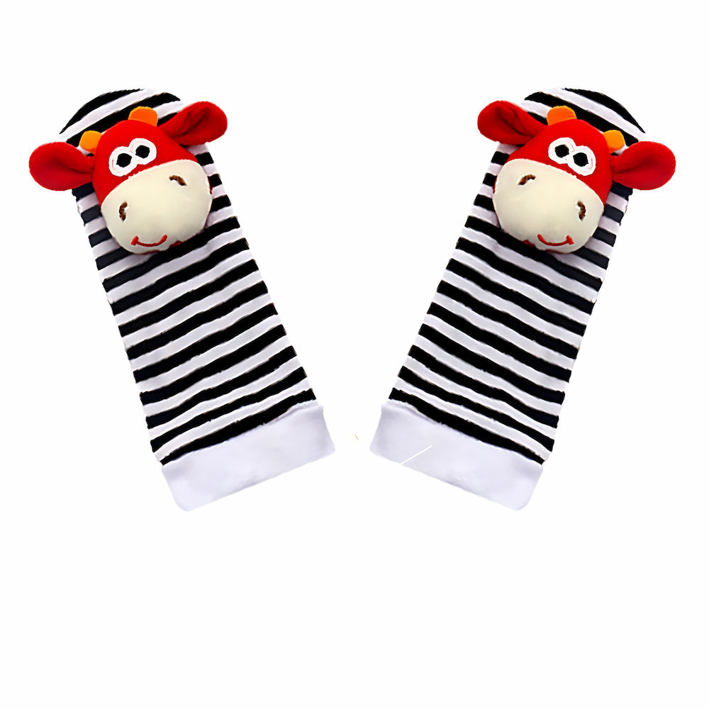 Chaussettes Hochet Éveil Bébé 0-12 Mois - Stimulation Sensorielle